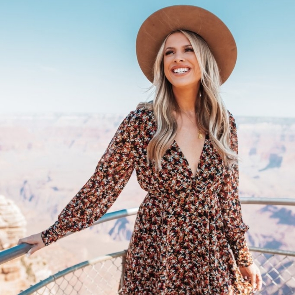 Buddy Love Floral Long Sleeve Dress